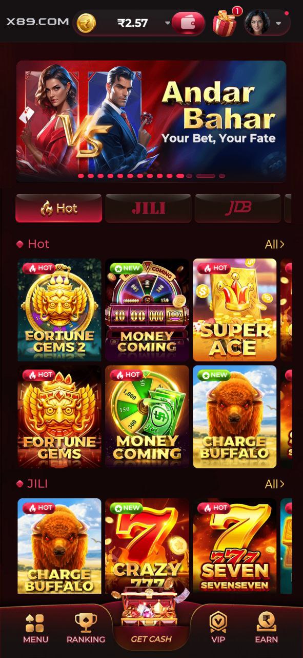 X89 Game Slots Screenshot – Spin & Win Rewards