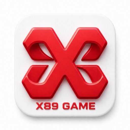 X89 game app with login, registration, APK download, earning features, cricket fantasy and referral rewards platform interface
