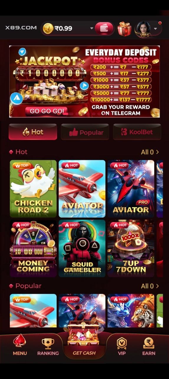 X89 Game APK online real money gaming platform with sports fantasy, casino and card games